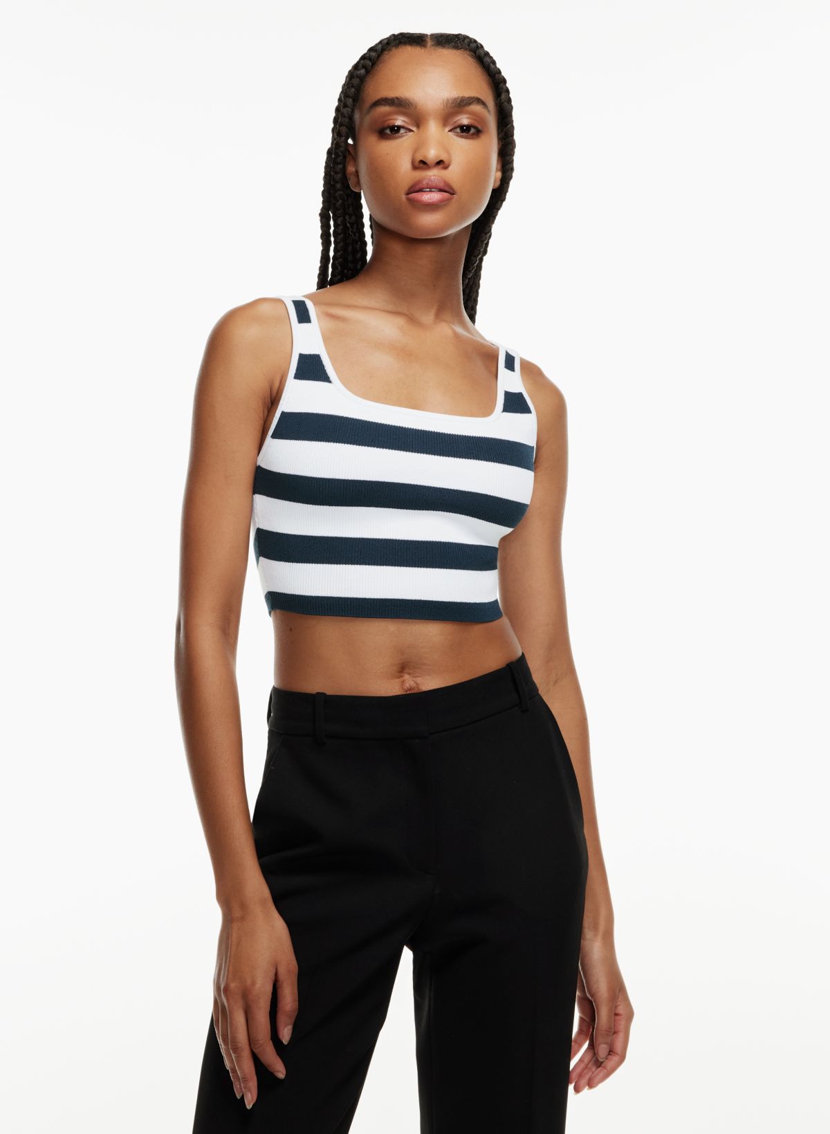 SCULPT KNIT SQUARENECK CROPPED TANK curated on LTK