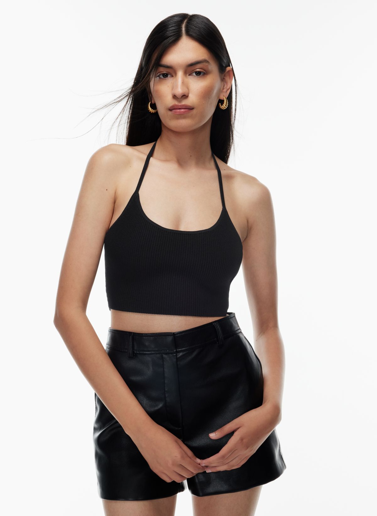 Babaton NEW SCULPT KNIT HALTER TOP