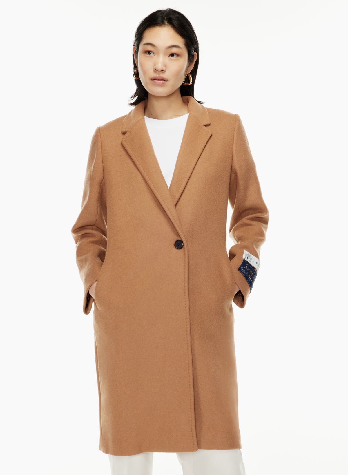 Buy Pre-owned & Brand new Luxury Striped wool-blend coat Online