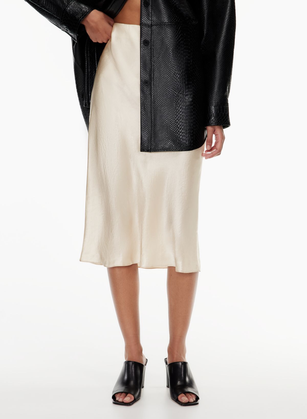 Aritzia cheetah clearance midi skirt