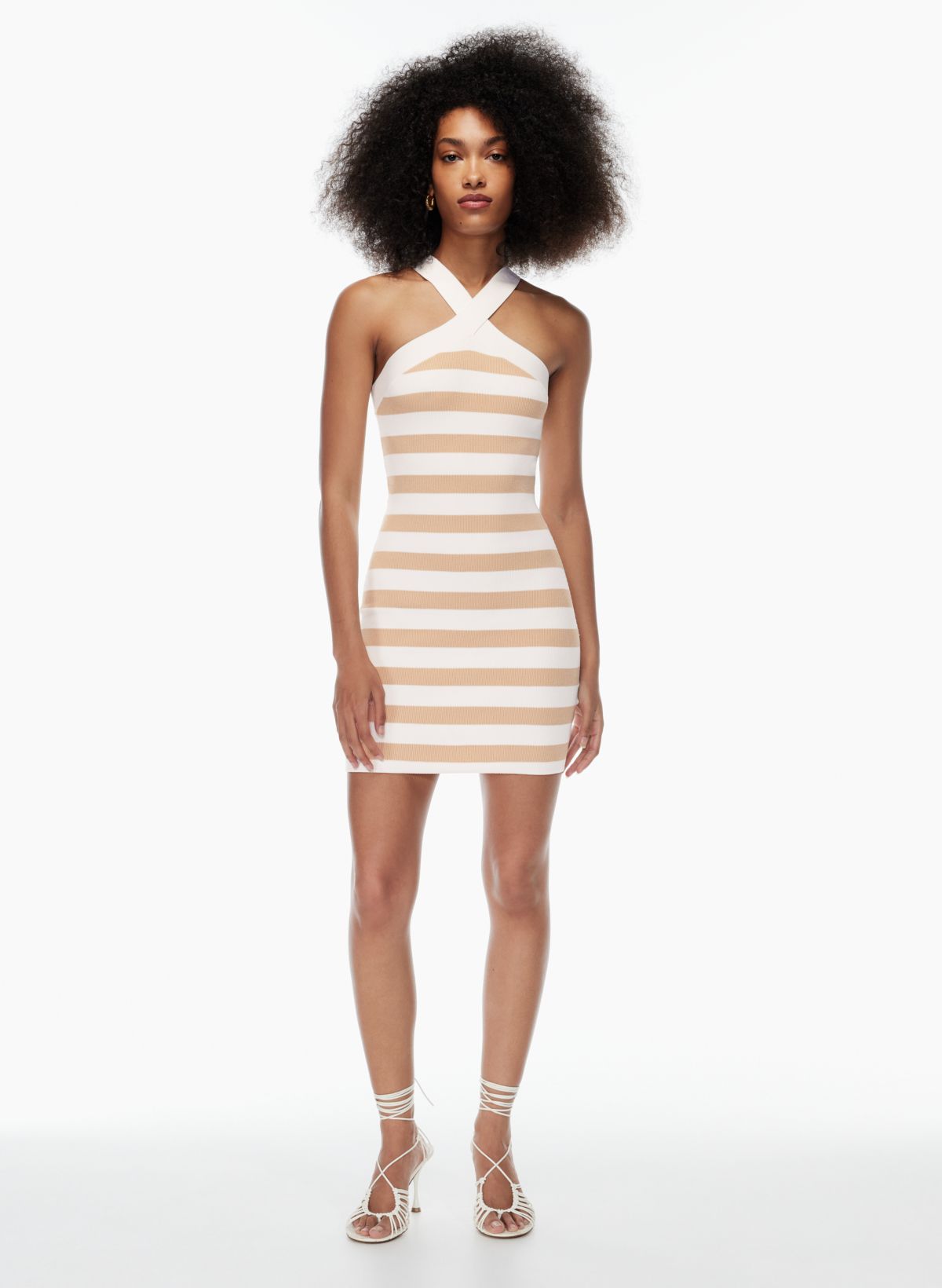 Babaton SCULPT KNIT CRISS CROSS DRESS