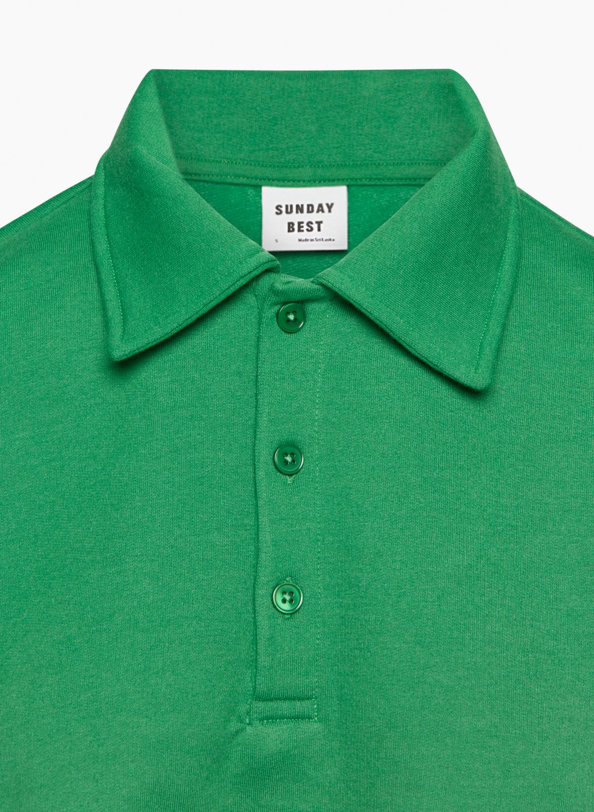 Baby Polo Shirt Mint Green Cotton Fleece