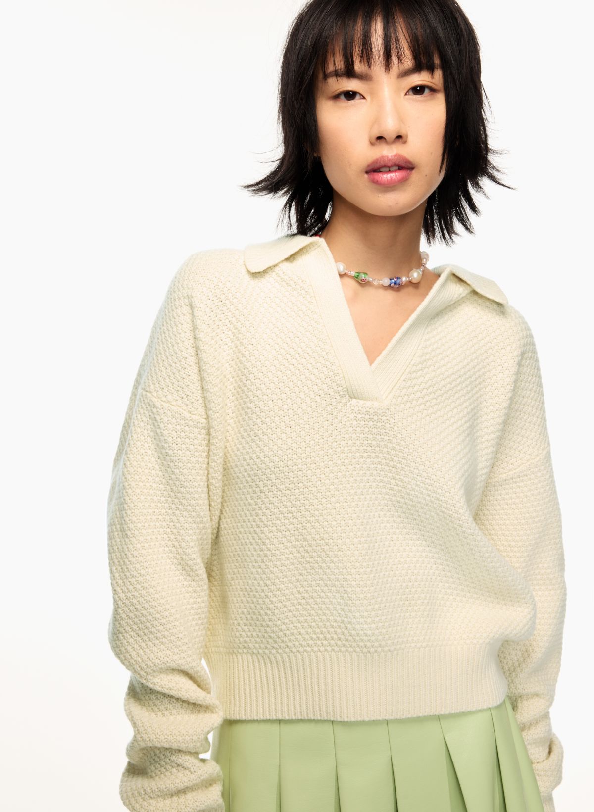 Aritzia Sunday Best Sienna Sweater Seagrass Green