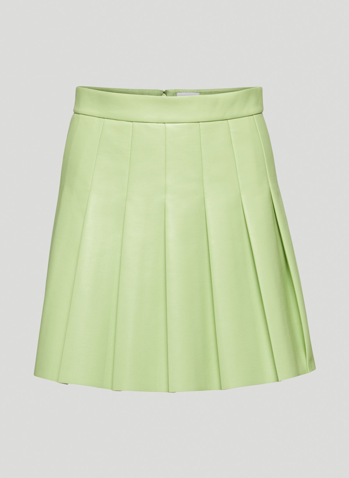 Neon green hotsell pleated mini skirt