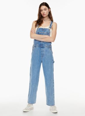 aritzia denim overalls