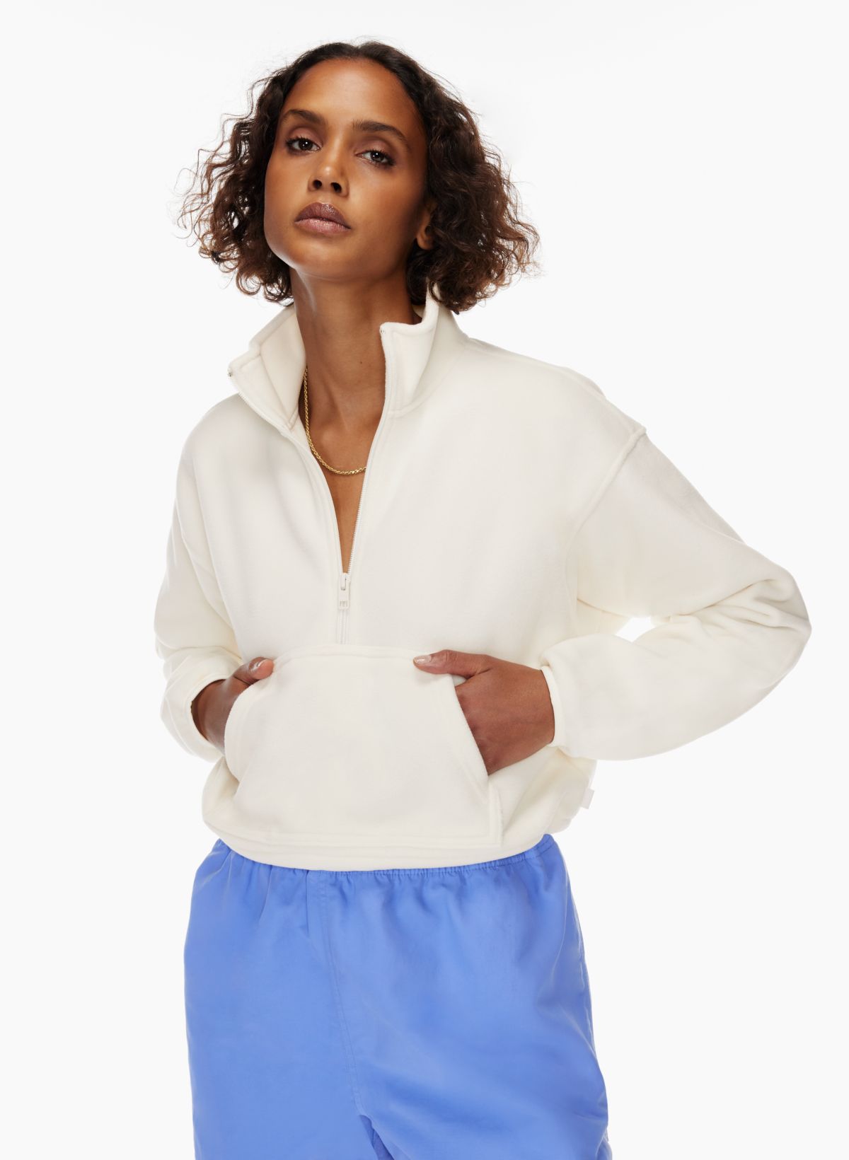 Tna POLAR ½ ZIP SWEATER | Aritzia CA