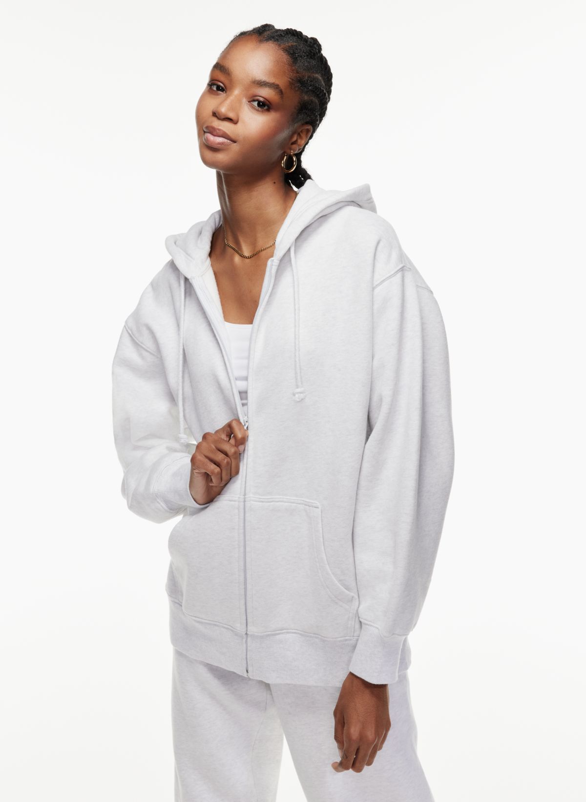 Tna COZY FLEECE BOYFRIEND ZIP HOODIE | Aritzia Archive Sale US