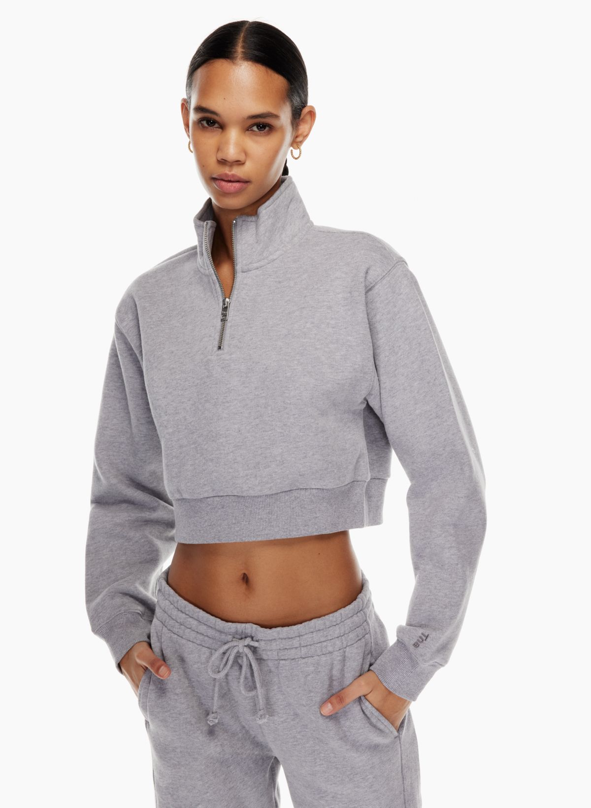 Tna COZY FLEECE PERFECT ¼ ZIP SWEATSHIRT | Aritzia CA