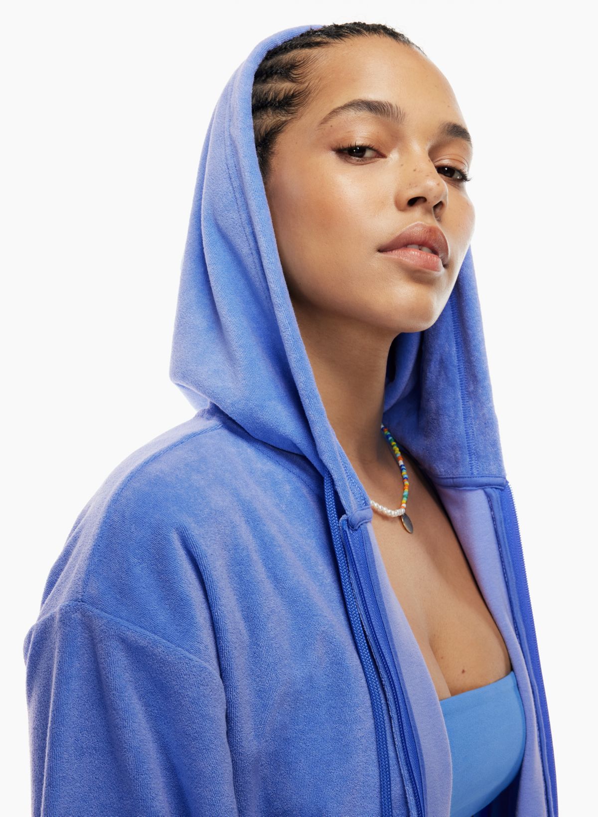Tna TOWEL TERRY BOYFRIEND ZIP HOODIE | Aritzia US