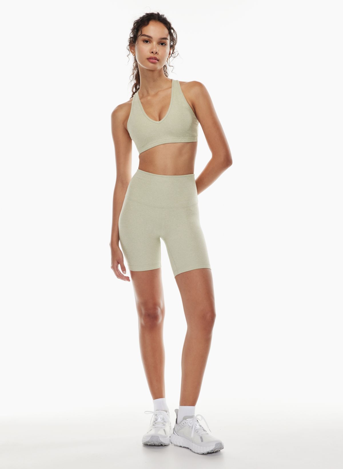 Aritzia TNA CHILL™ Atmosphere Hi-Rise 7 Short High-waisted bike shorts  20.00