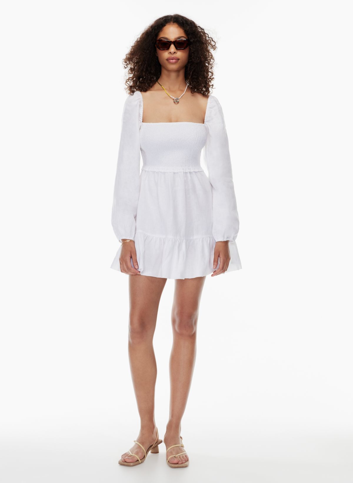 White dress outlet top