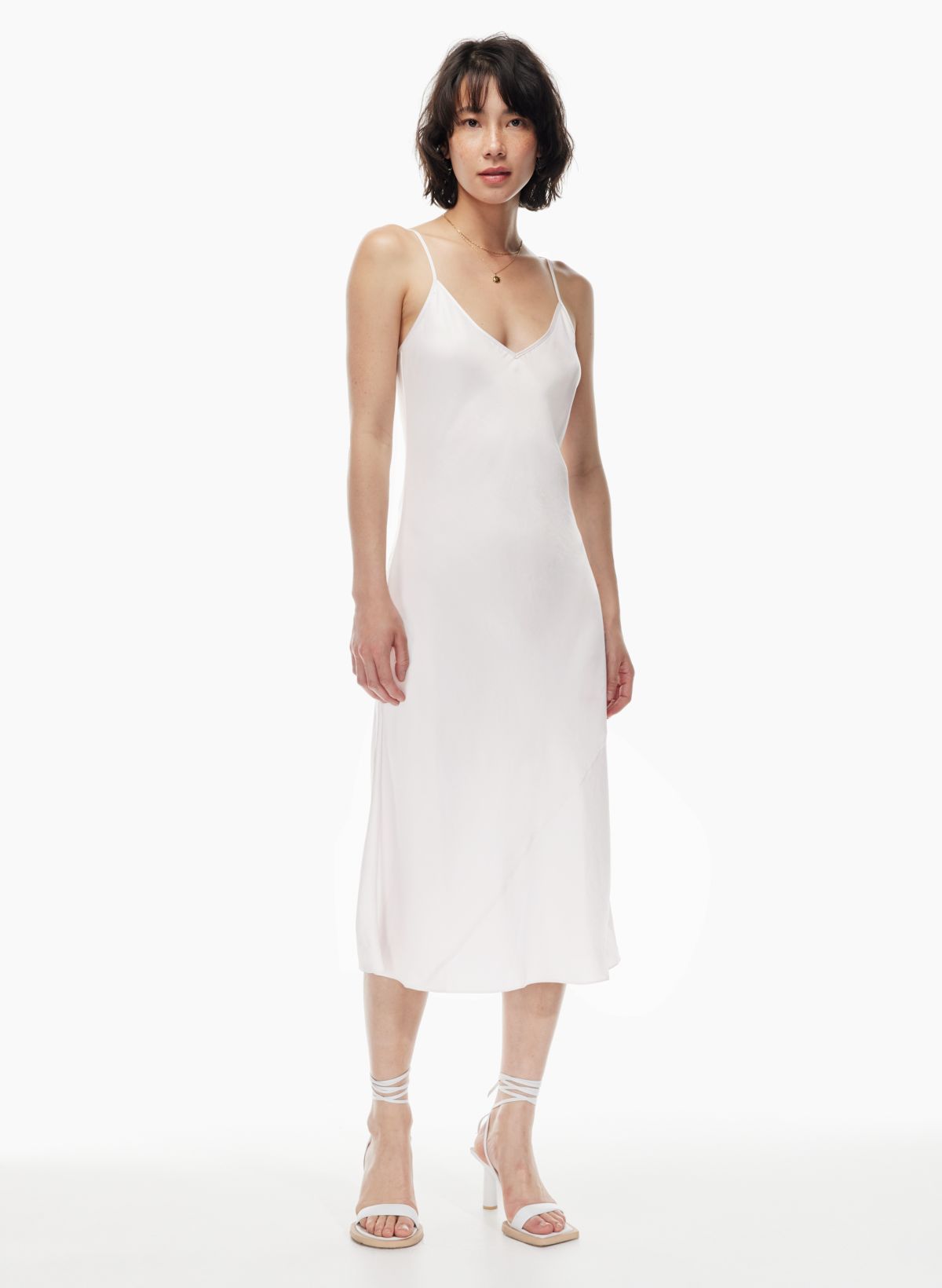 Whipped Slip in Heather Grey  Heather Grey Long Slip Dress