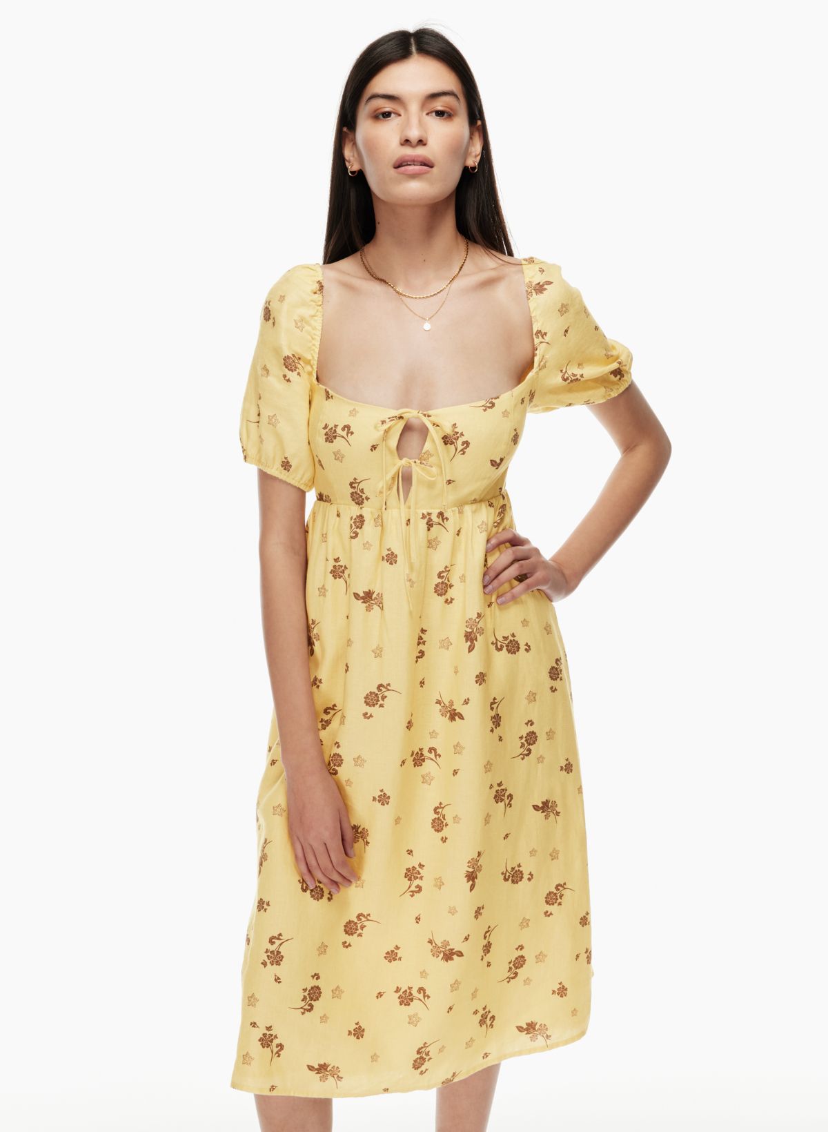 Aritzia hotsell yellow dress