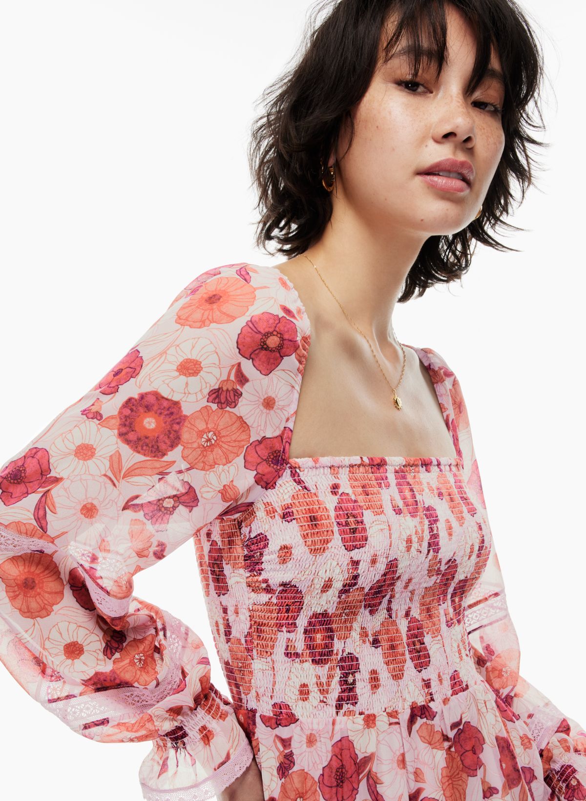 Floral hotsell dress aritzia