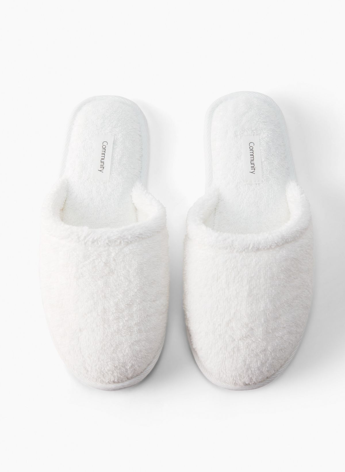 White slippers sales