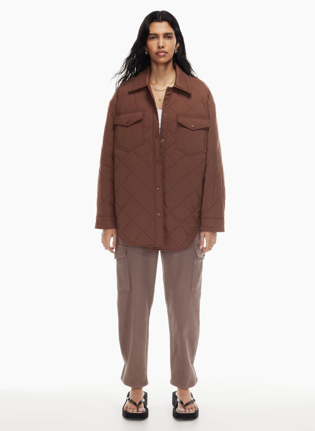 Wilfred Free THE GANNA™ INSULATED SHIRT JACKET | Aritzia CA