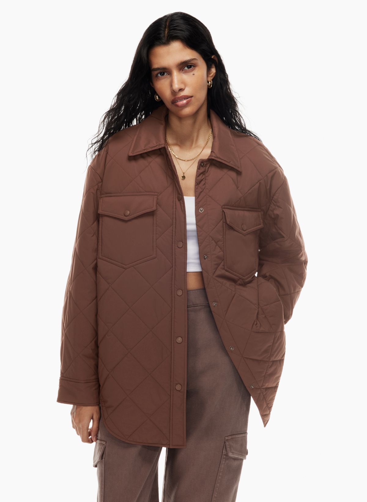 Wilfred Free THE GANNA™ INSULATED SHIRT JACKET | Aritzia CA