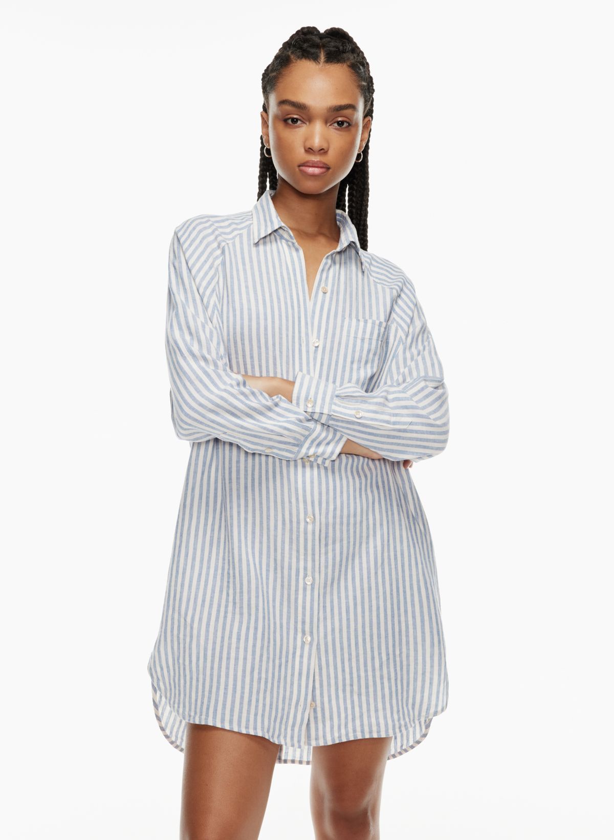 Wilfred Free BOYFRIEND BUTTON-UP SHIRT