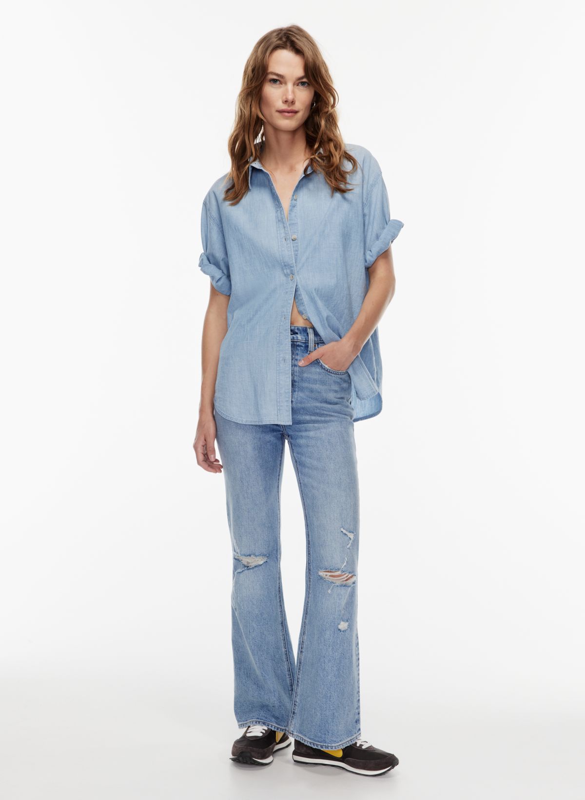 Denim Forum THE MARLENE '60S HIGH RISE FLARE