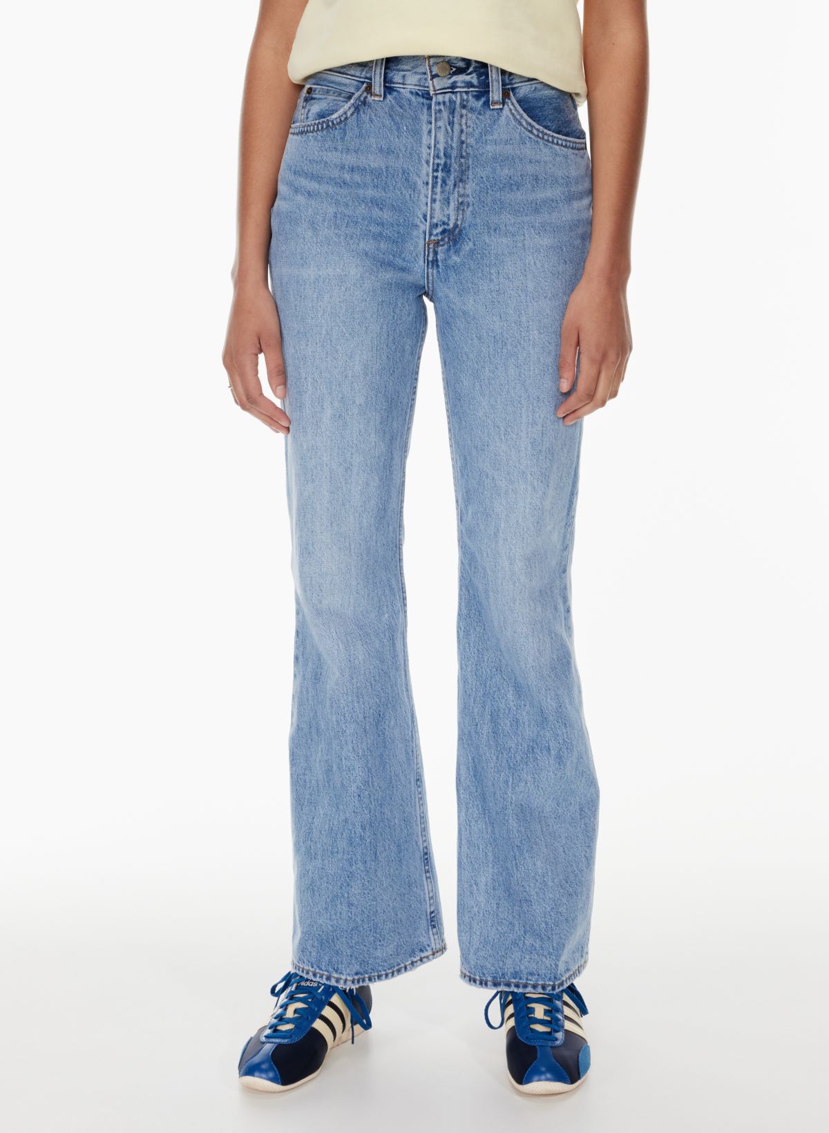 Anthropologie, Jeans, Anthro Pitcha Clothier Denim High Waisted Ruffled  Frayed Bell Bottom Jeans