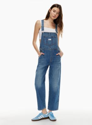 plus size denim overalls