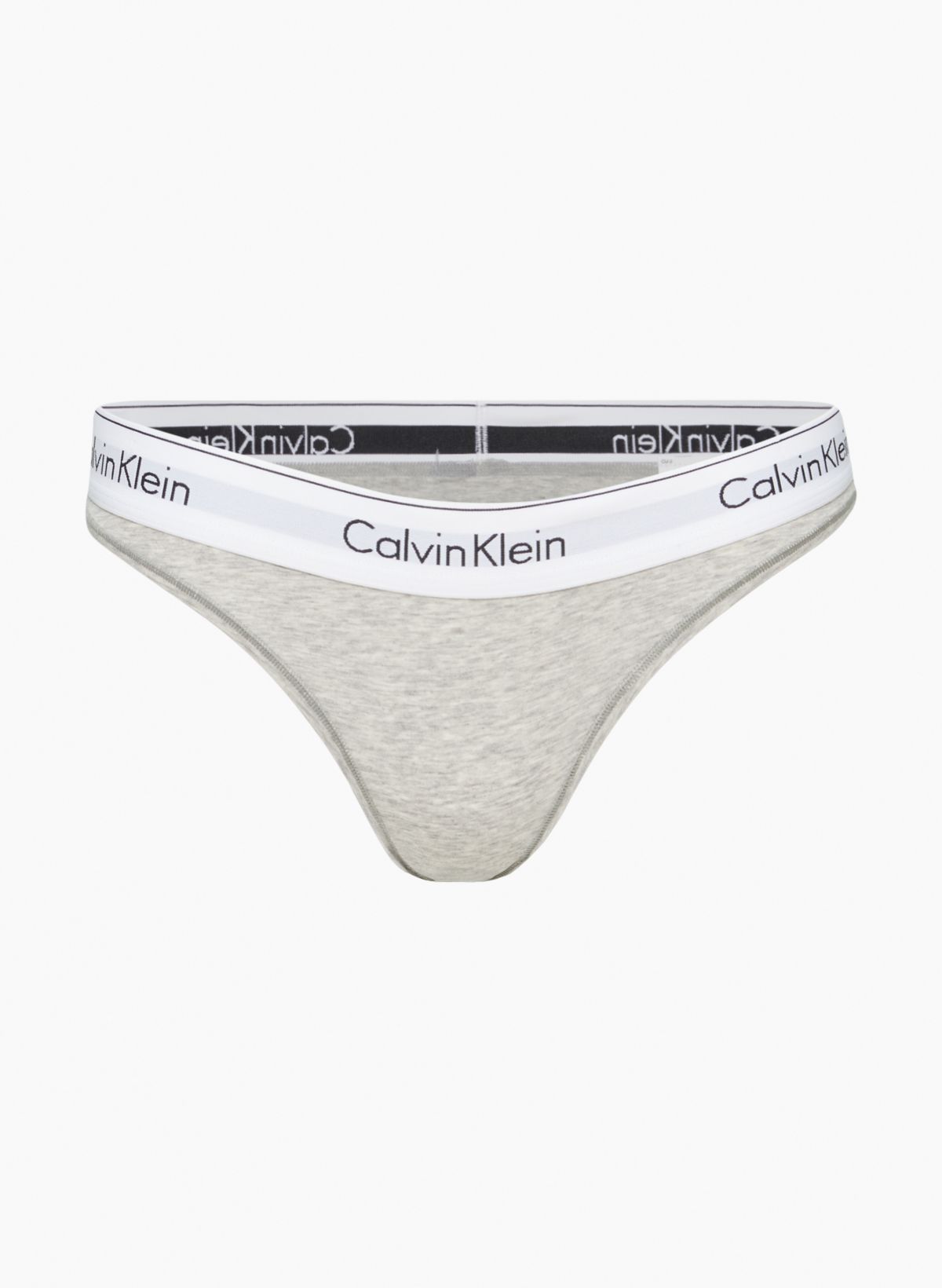 Calvin Klein Women's Modern Cotton Bikini, Black/Black Web, XS 
