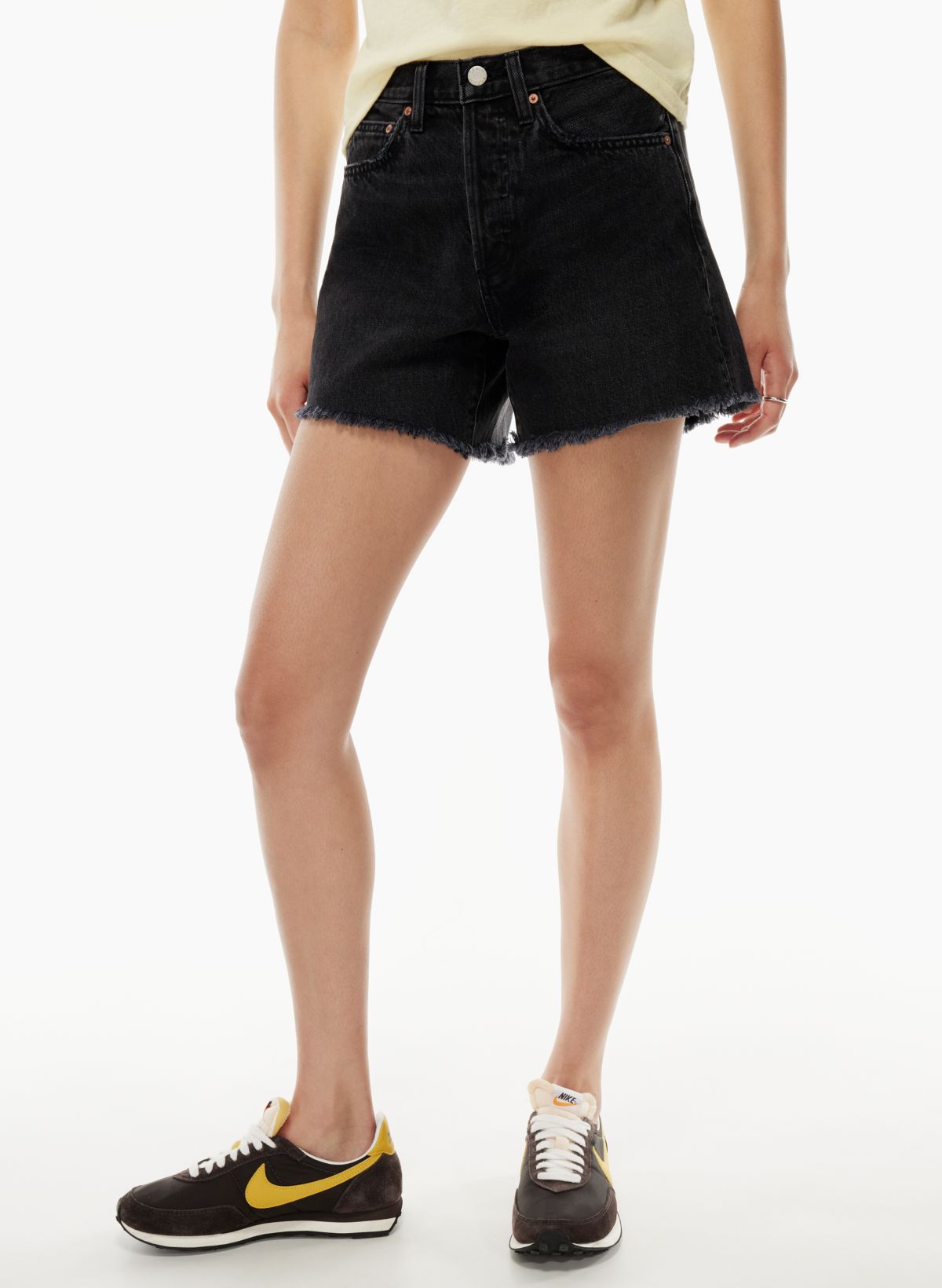 Denim Forum THE EX BOYFRIEND MID THIGH SHORT