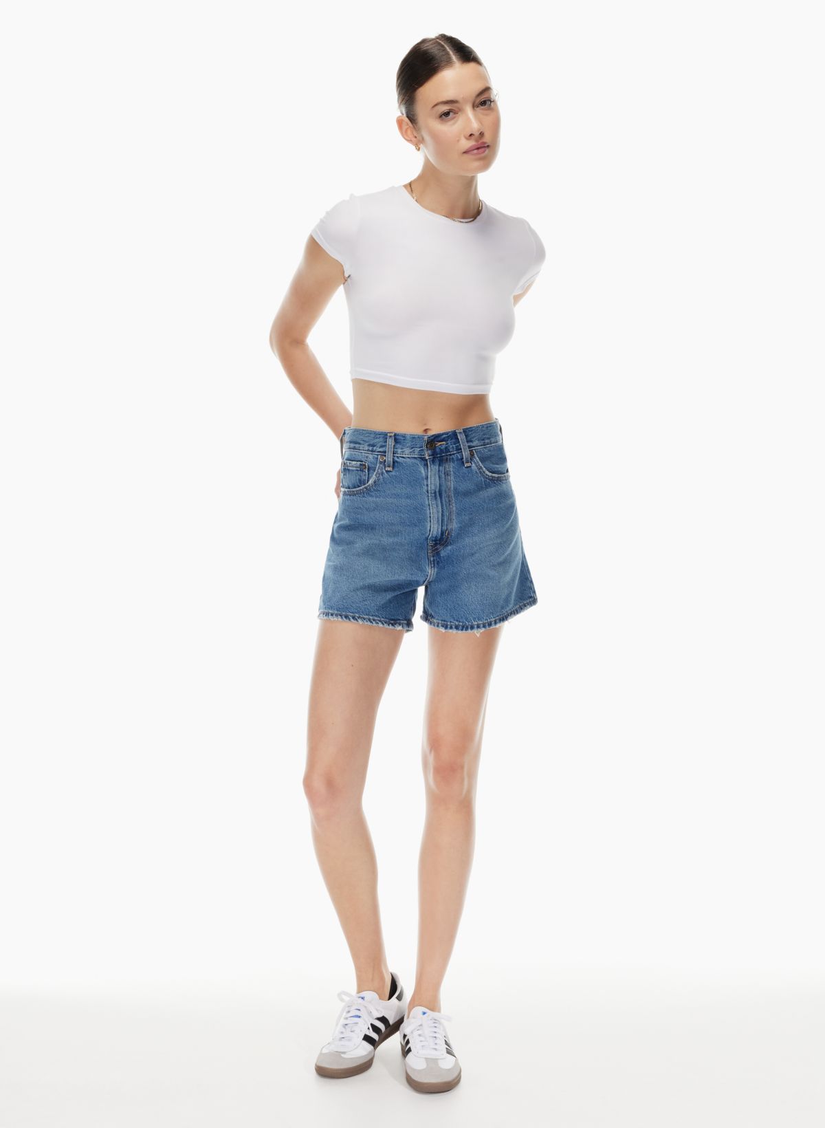 Raven High Waisted Biker Short, Sustainable Women's Wear