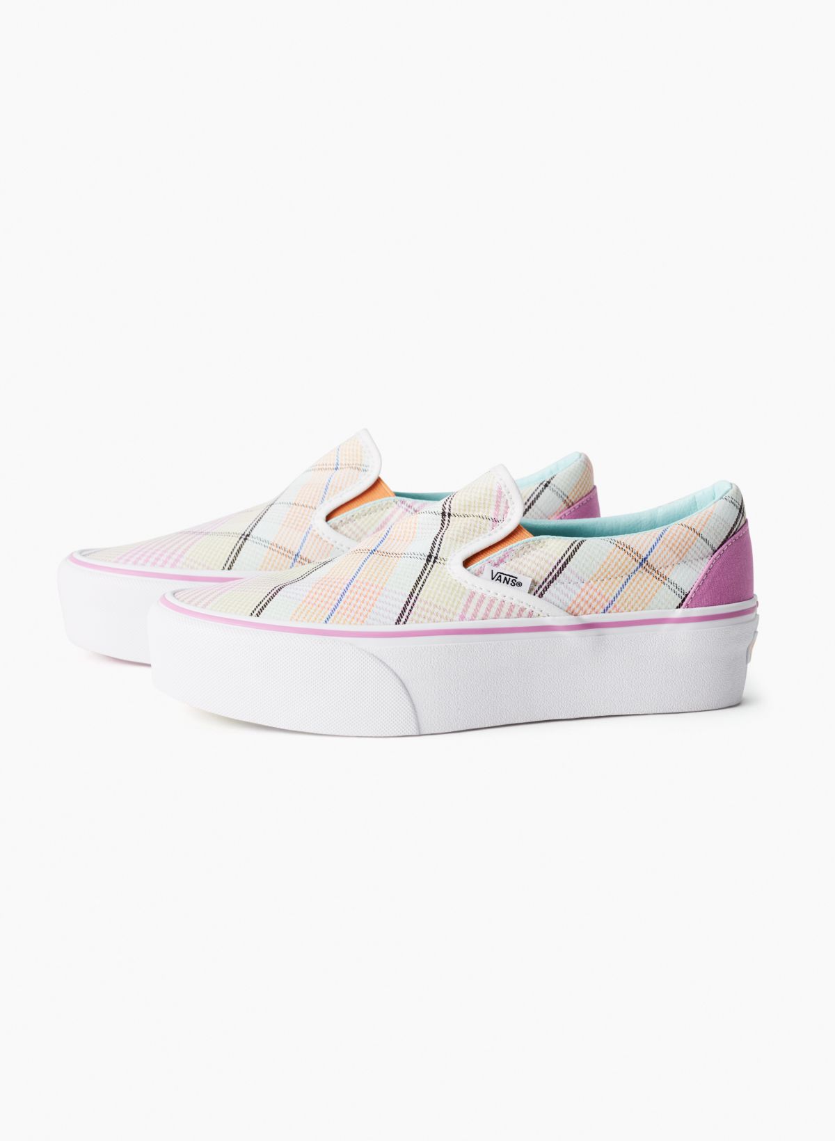 VANS Classic Slip-On Stackform Womens Shoes - WHITE