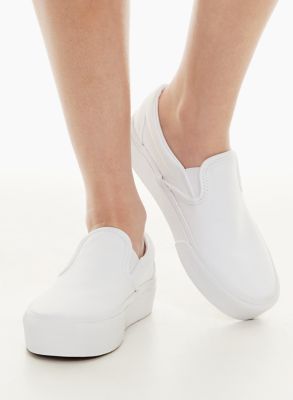 vans slip ons platform