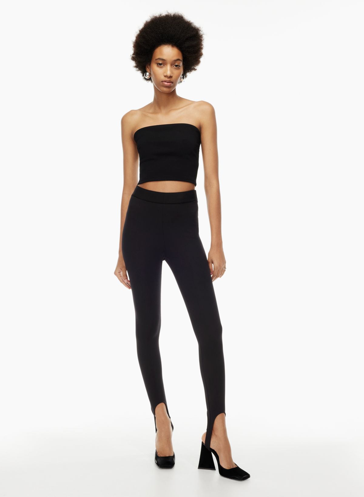 Next NEXT ACTIVE SPORTS YOGA LEGGINGS - Leggings - Trousers - black wrap  waist/black - Zalando.de