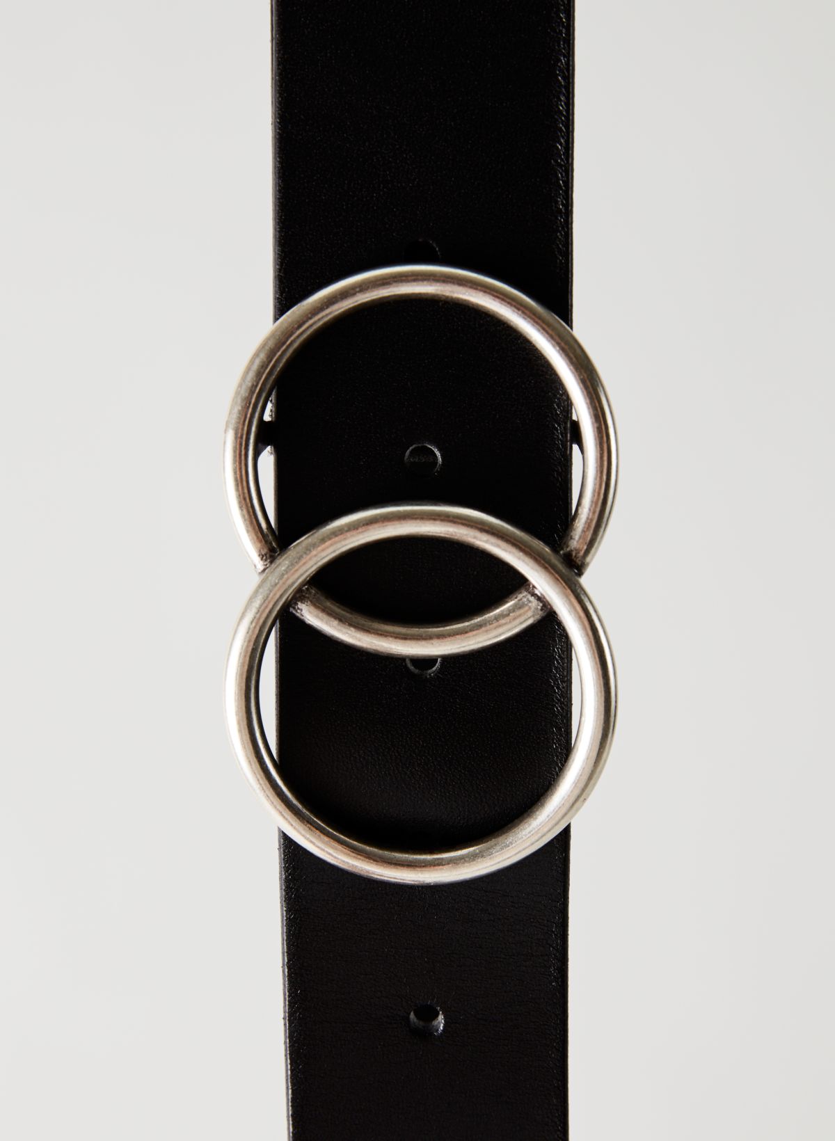 BKE Double Embossed Buckle Belt - Women's Belts in Black Brass