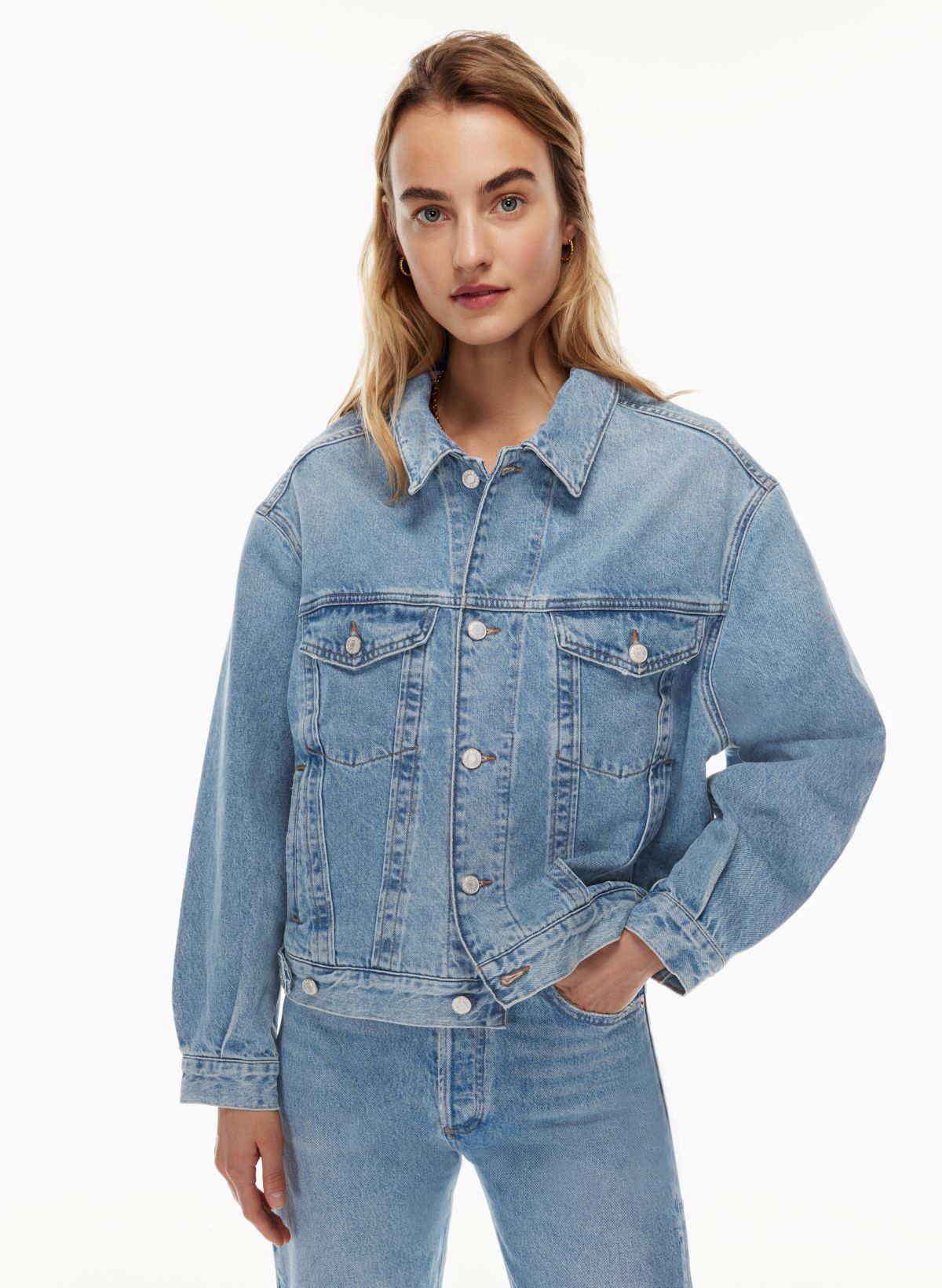 Agolde charli shop oversized denim jacket