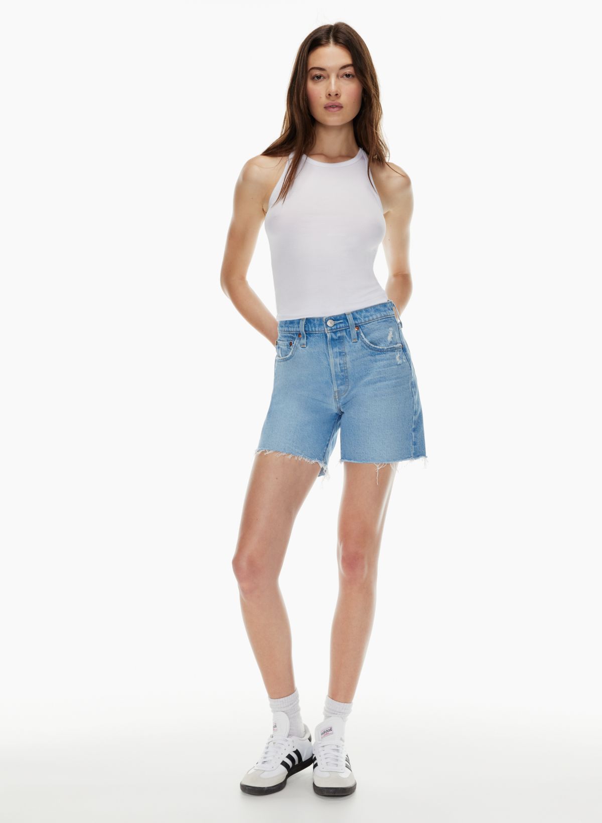 501® Original High Rise Mid-thigh Women's Shorts - White