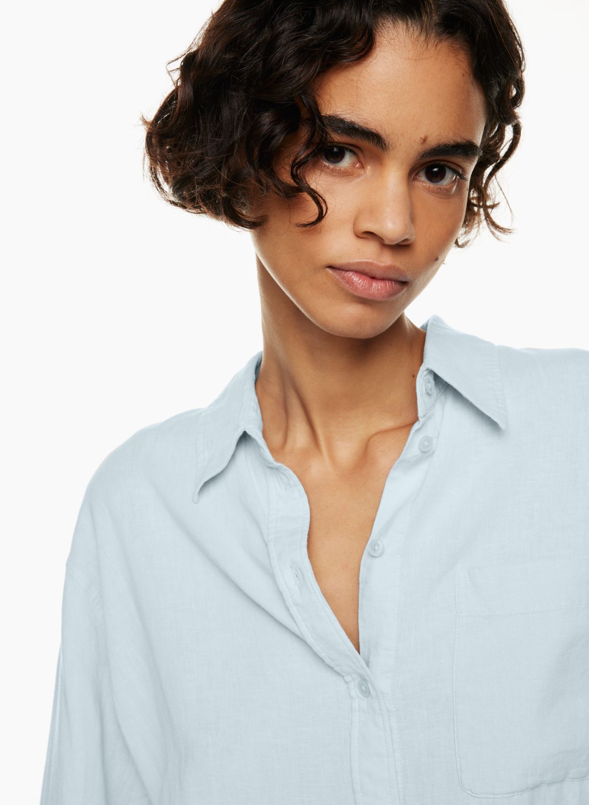 The Group by Babaton ELIZABETH LINEN SHIRT | Aritzia CA