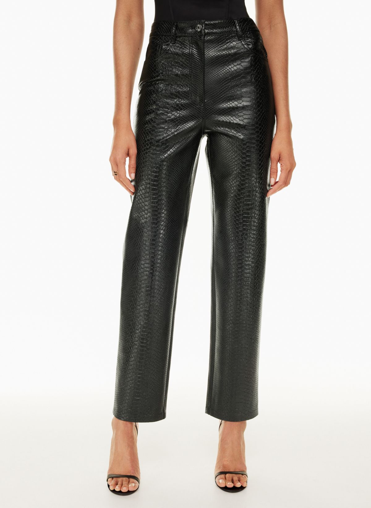 Got the Cropped lengths of the Command and Melina pants and at 5'0, I  definitely prefer more ankle showing. Any fellow shorties hem their vegan  leather and how'd they turn out? I'd