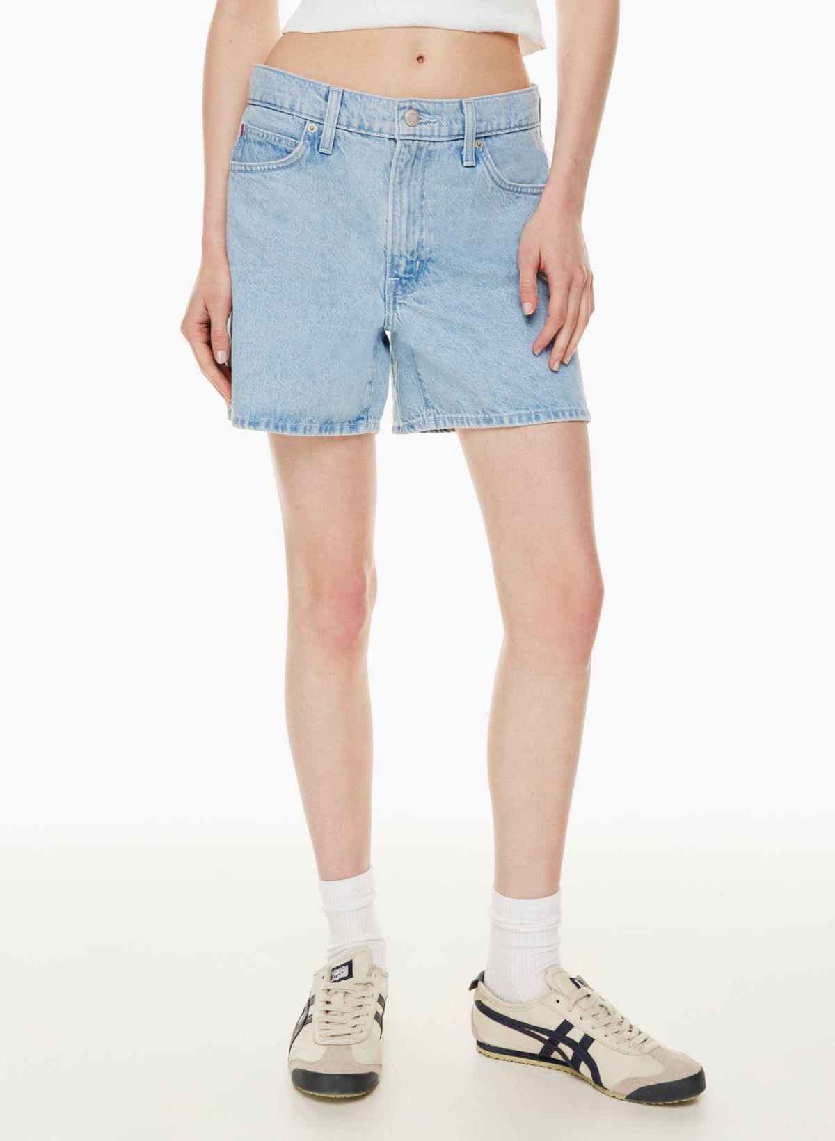 Bleached Denim Shorts - Women - Ready-to-Wear