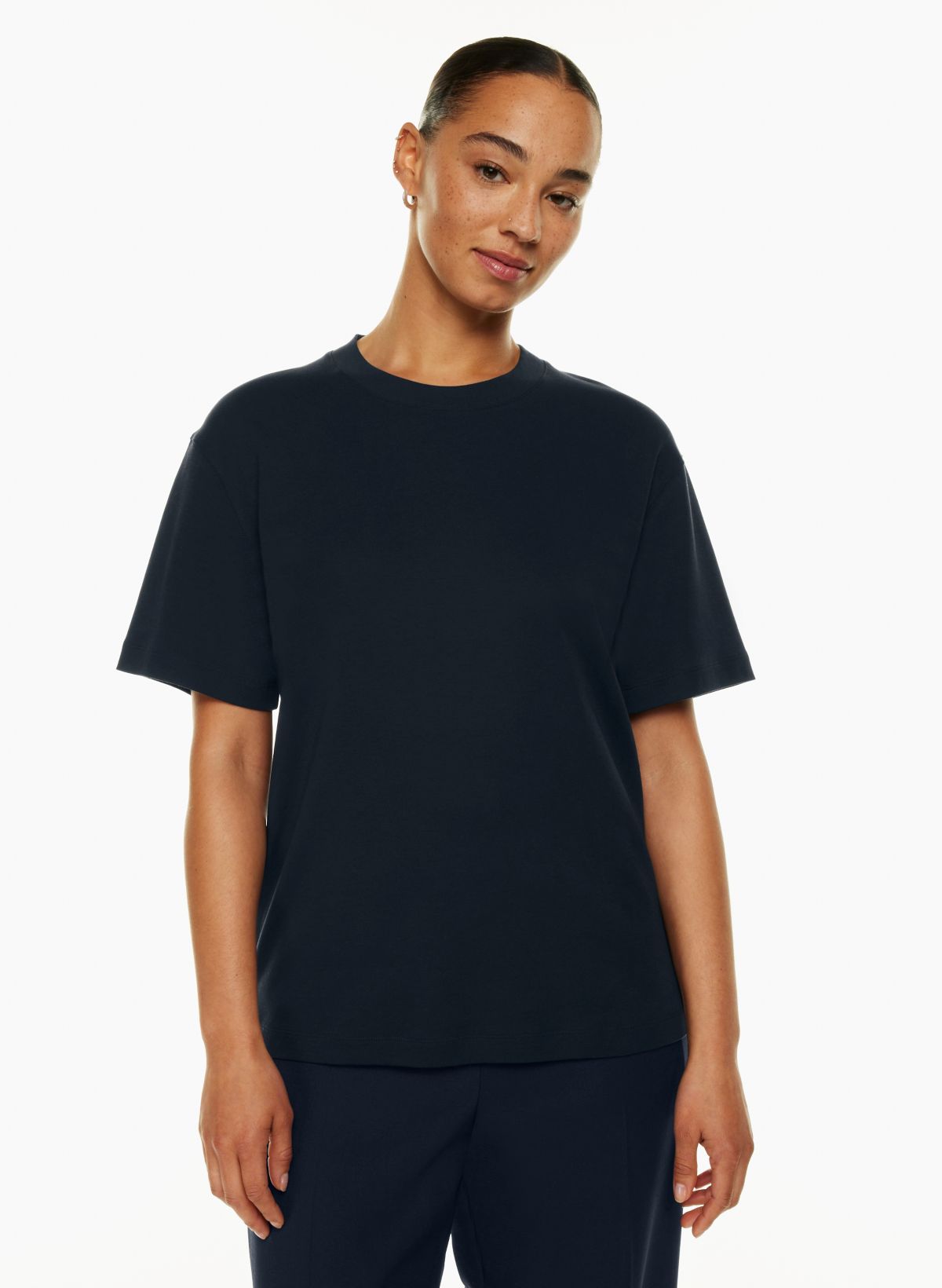 Babaton Women's Pegasus T-Shirt in Dark Night Navy Size Small