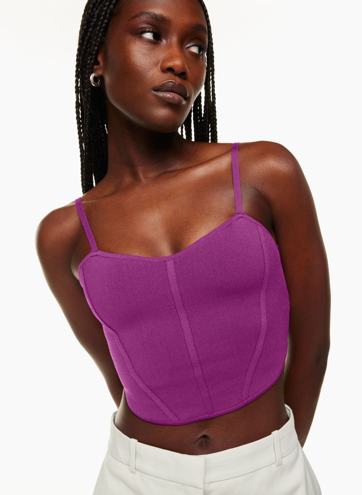 Babaton FRANKLIN SCULPT KNIT BUSTIER | Aritzia CA