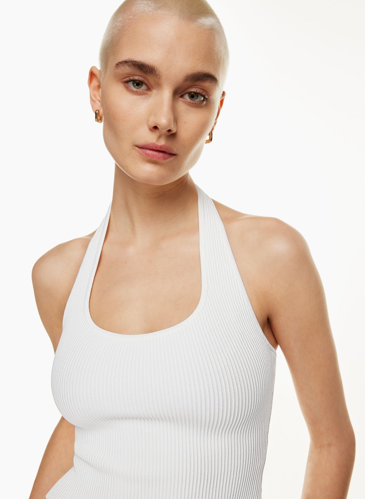 sculpt knit backless halter top