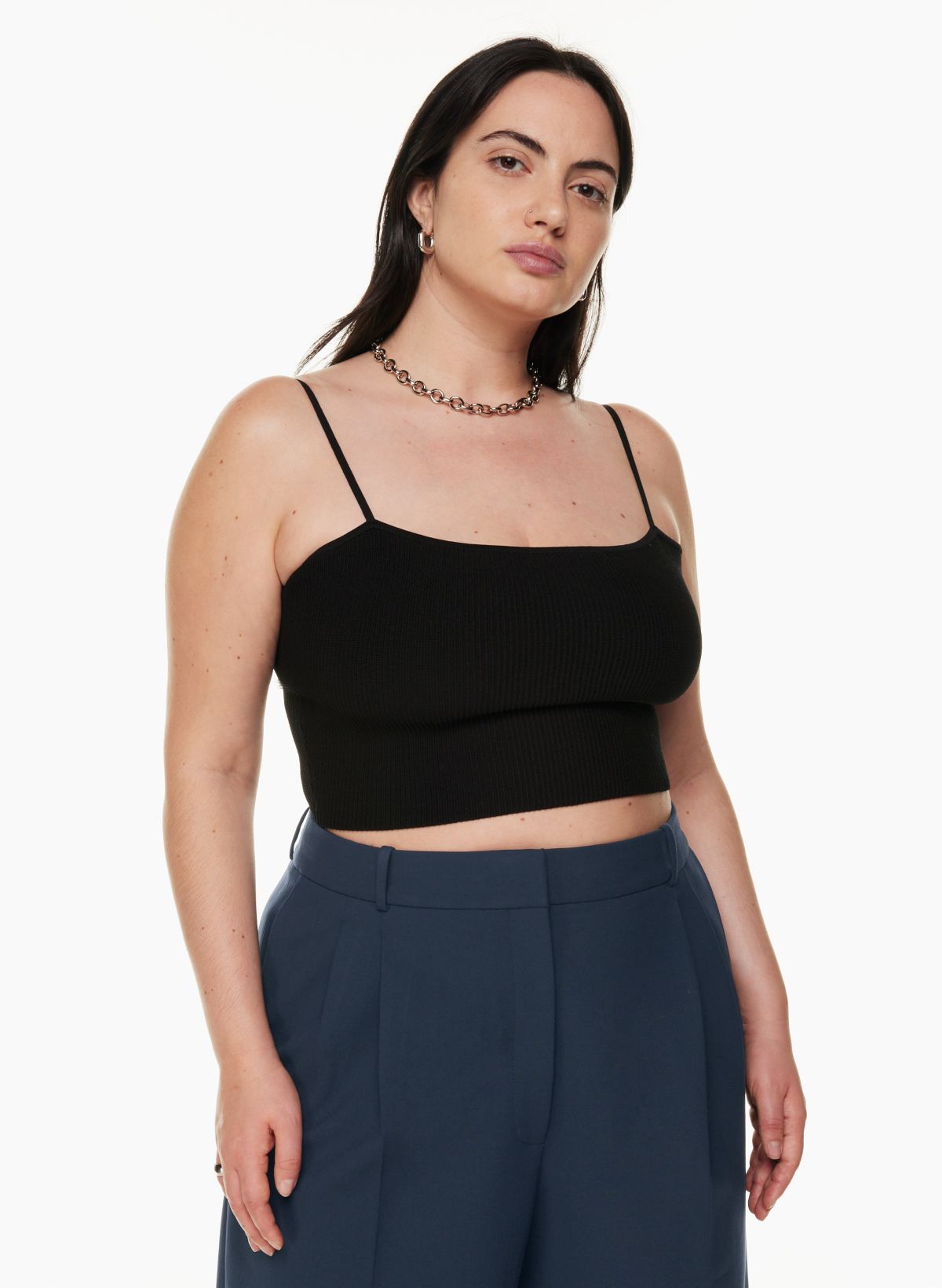 Babaton SCULPT KNIT CAMI CROPPED TANK | Aritzia CA