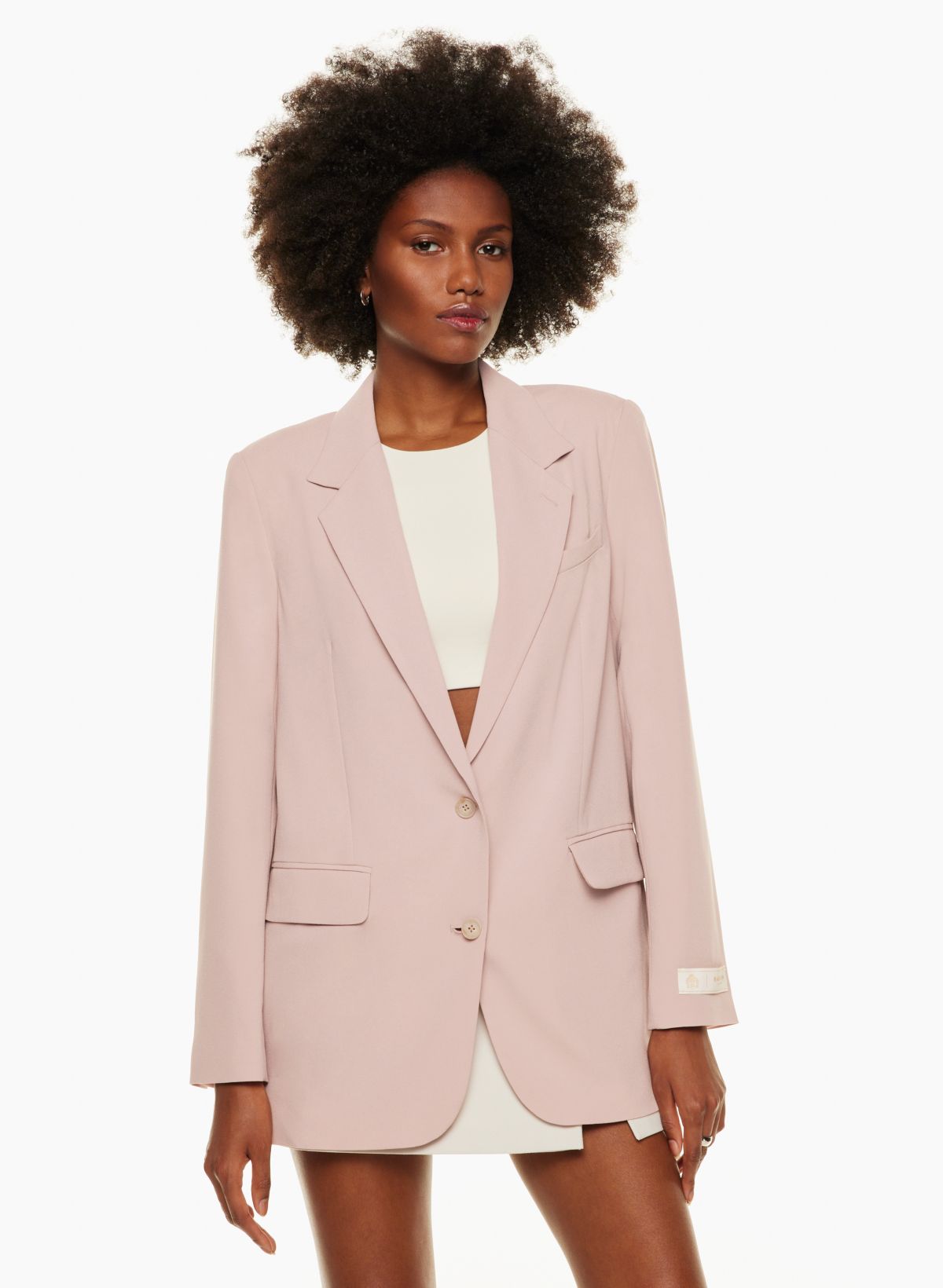 NWT Aritzia Babaton Agency Dark Taupe Oversized Blazer Size Small S