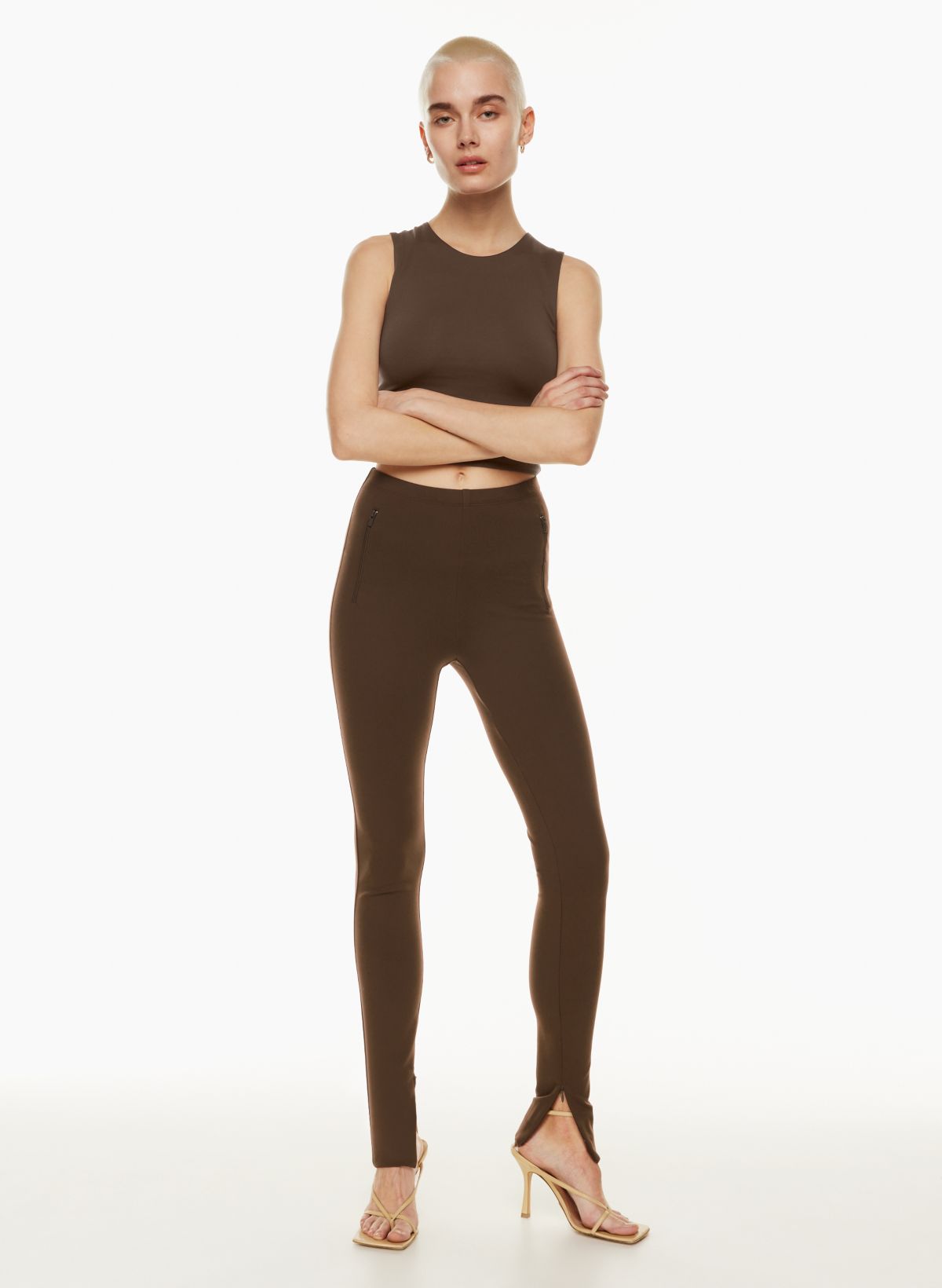COMFY ONE Seamless Leggings with 4 Pockets for Women Compression Cargo