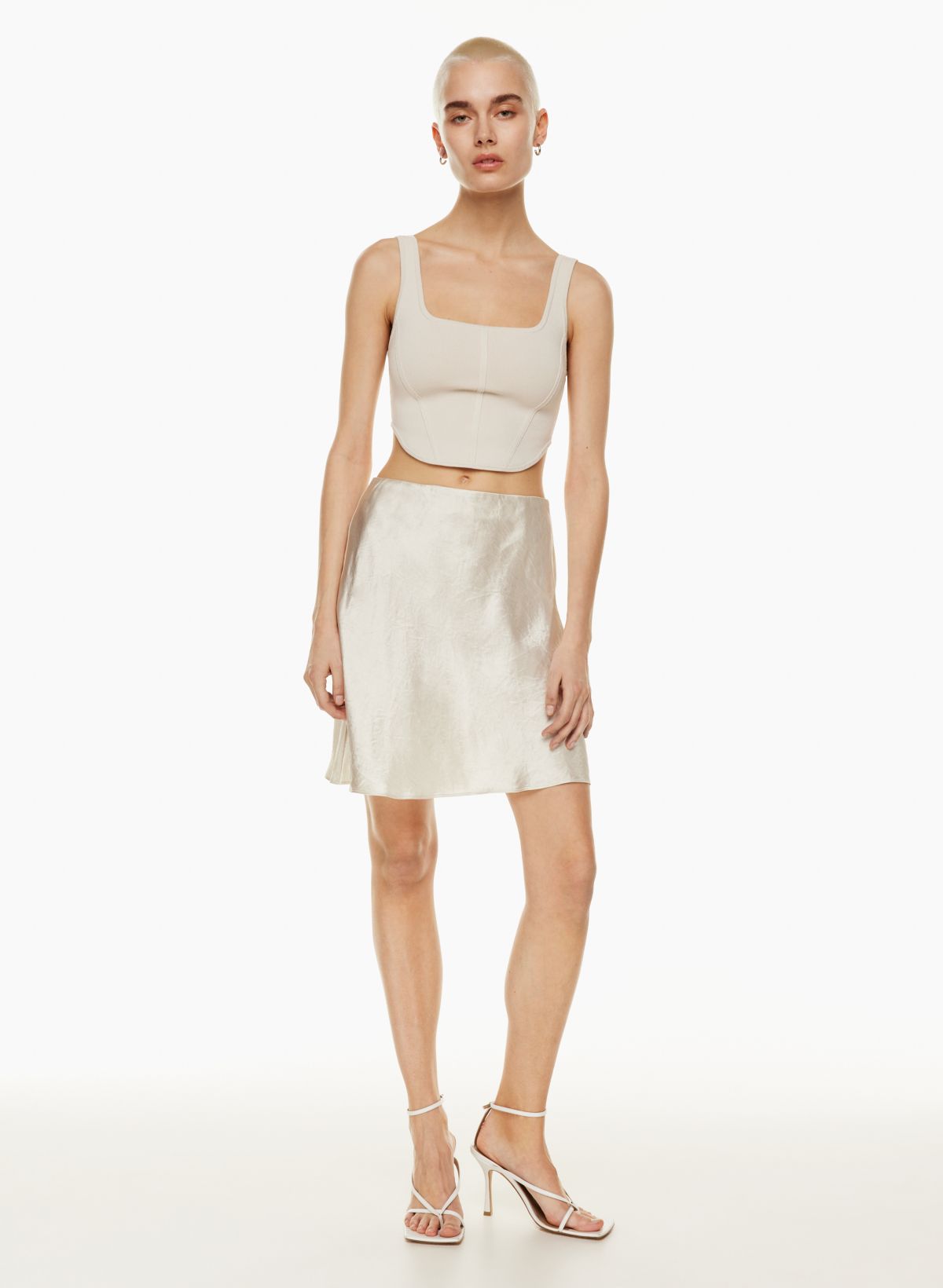 Babaton SLIP SATIN MINI SKIRT | Aritzia US