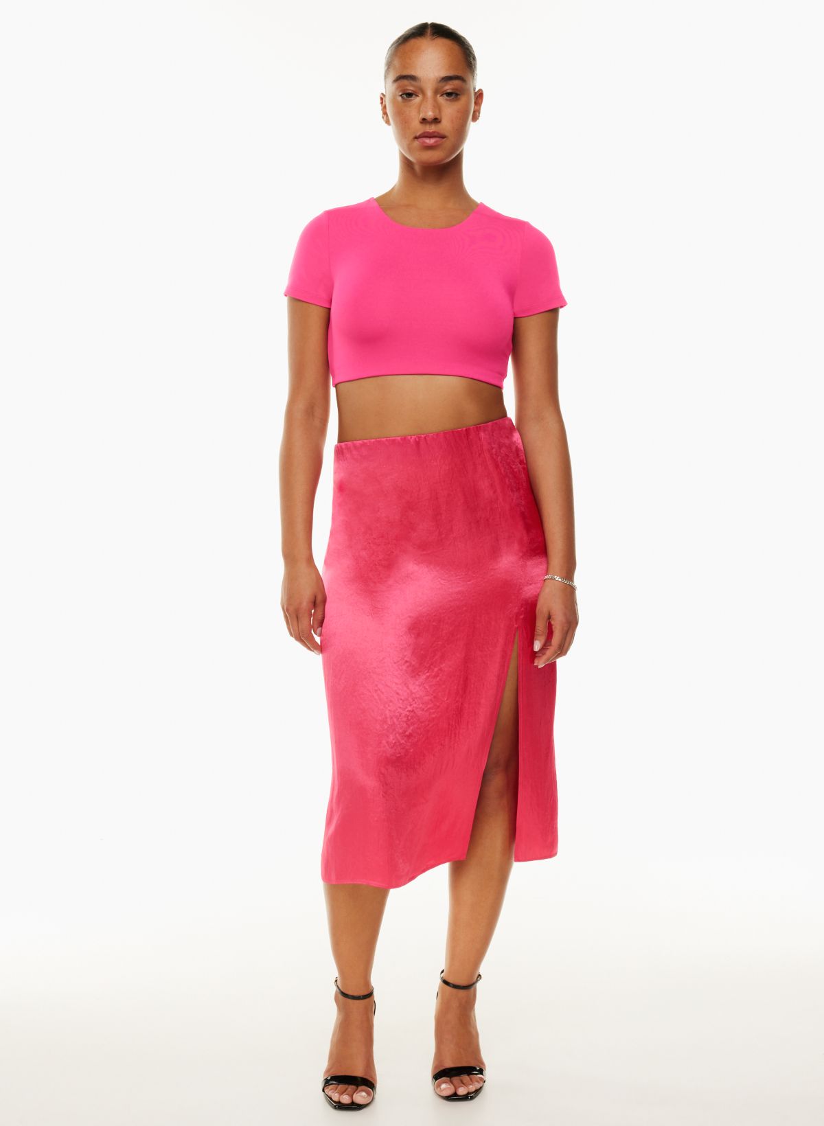 SHEIN SHAPE Women's Crop Top & Skirt & Body Shaper Set