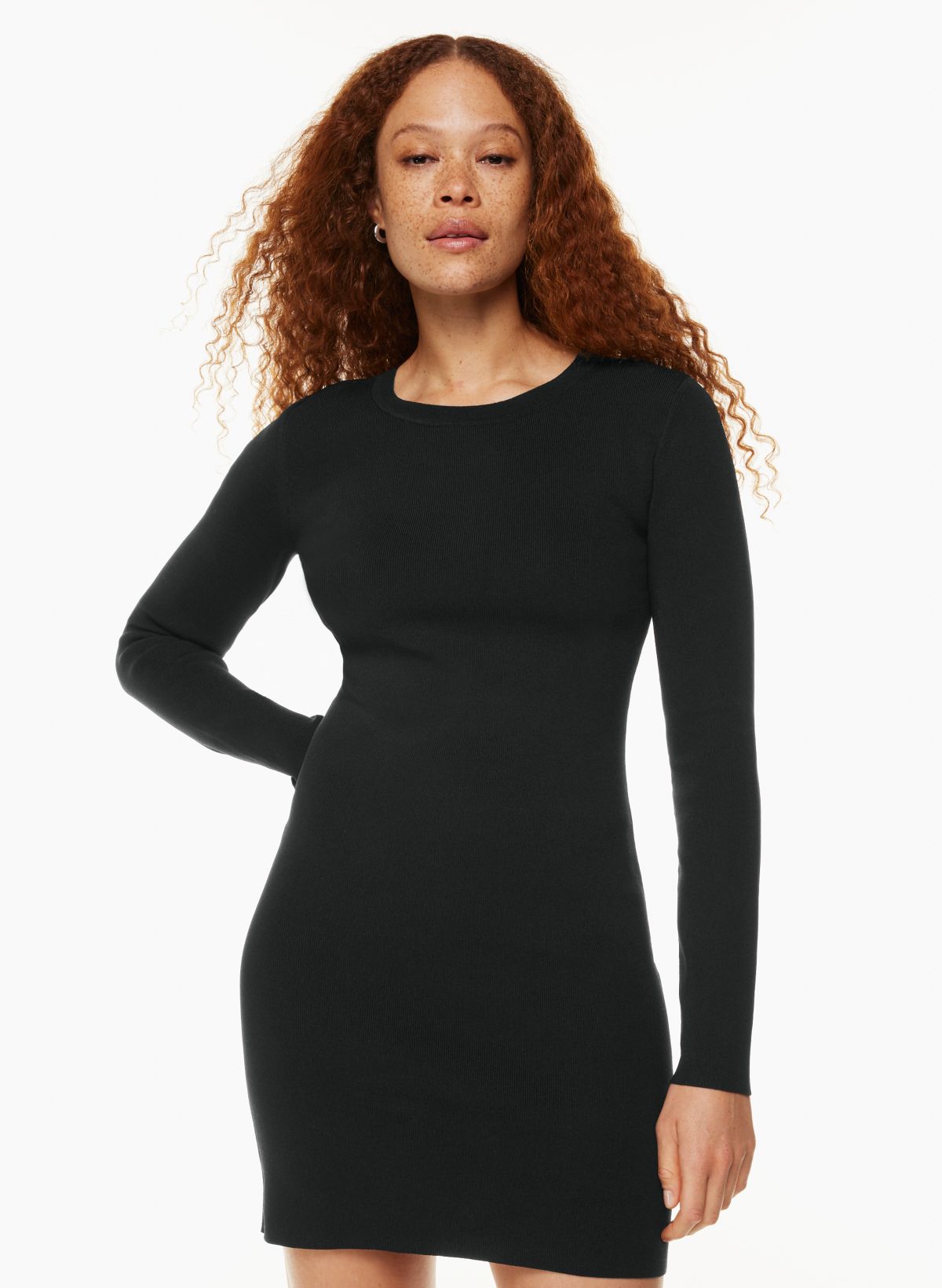 Samphrey Dress Black Sculpt Knit - Welcome to the Fold LTD