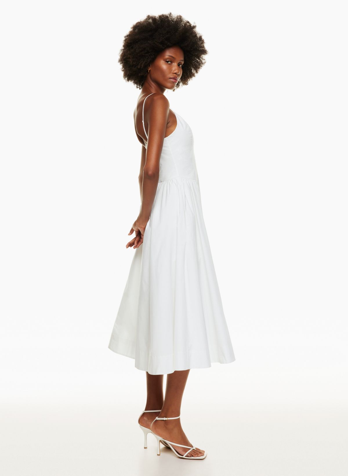 White poplin deals dress