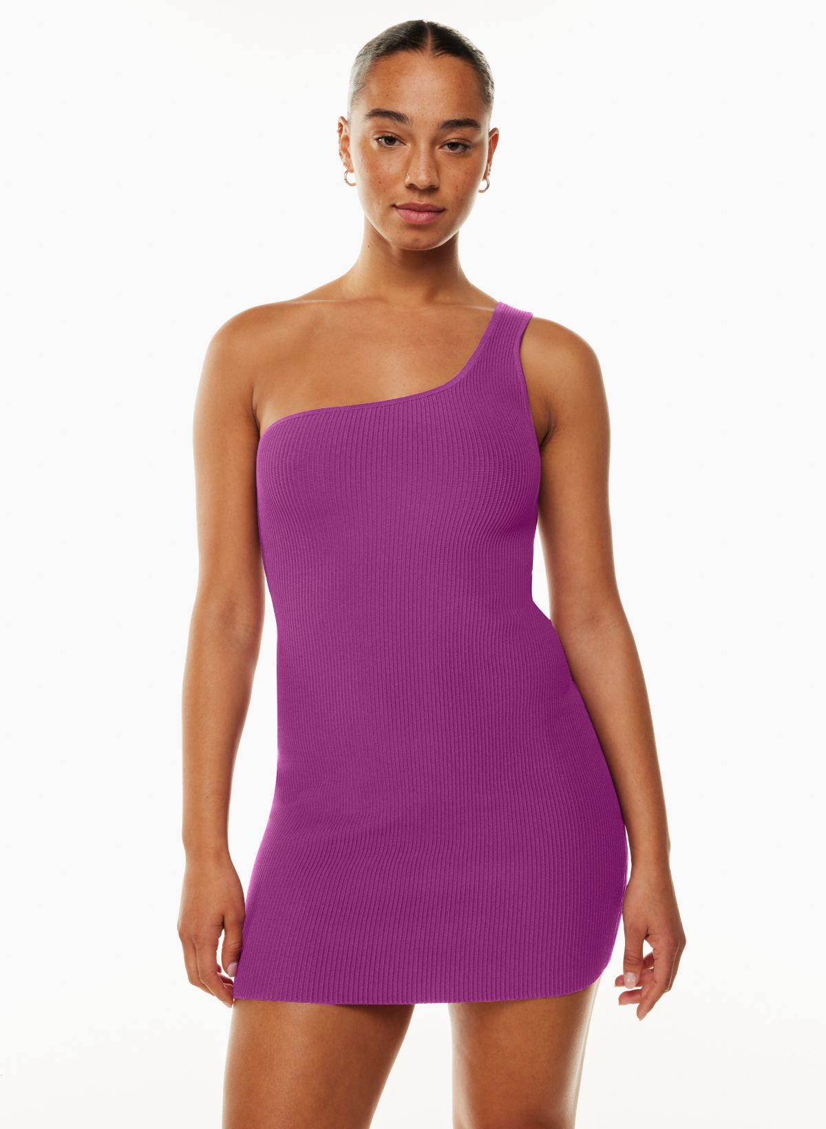 Babaton SCULPT KNIT ONE-SHOULDER DRESS | Aritzia CA