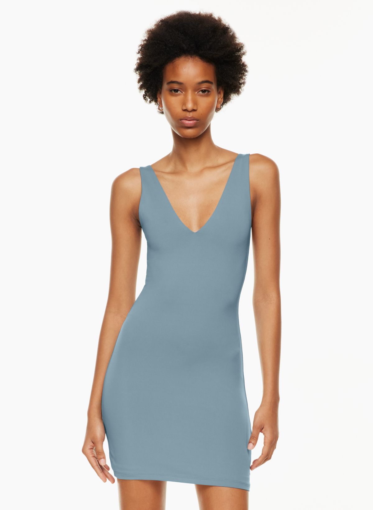 Babaton Contour V Neck Midi Dress