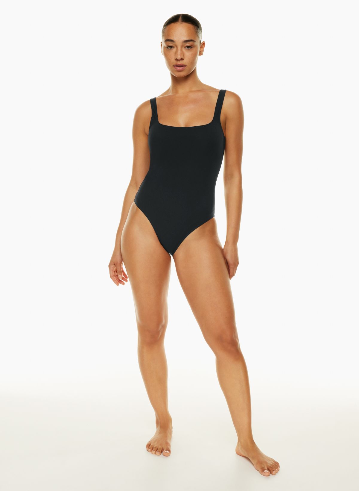 Square Neck One Piece Swimsuit